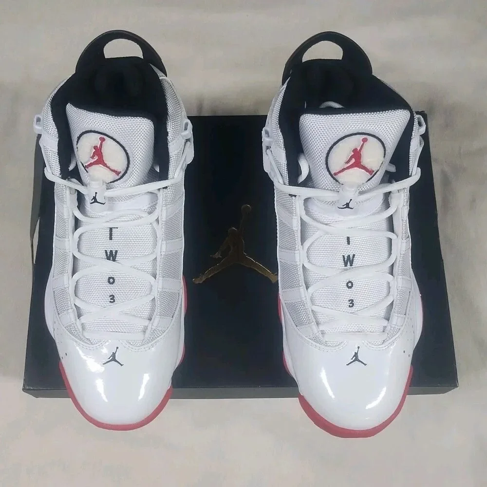 Nike Jordan 6 Rings Men's 8.5 Red White Black New In Box